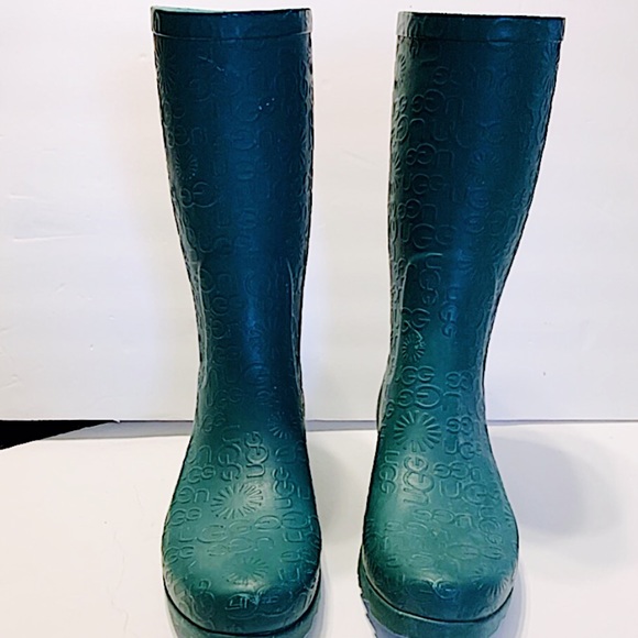 UGG Shoes - UGG Dark Green Rain Boots